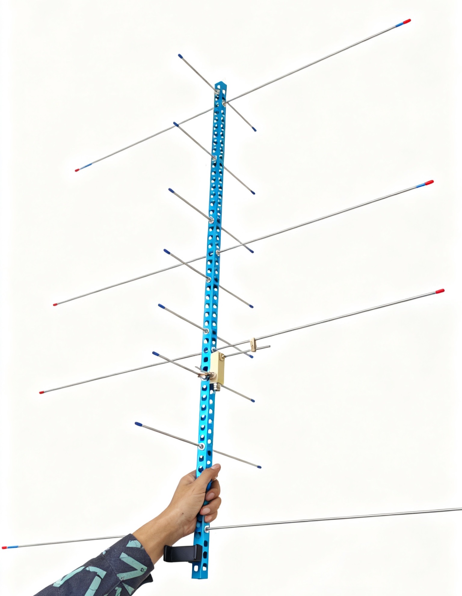 (Shipping Free)GUOHETEC U7V4 dual-band high-gain Yagi antenna for satellite communication, upper and middle relay, U band and V band, portable handheld Directional Yagi antenna