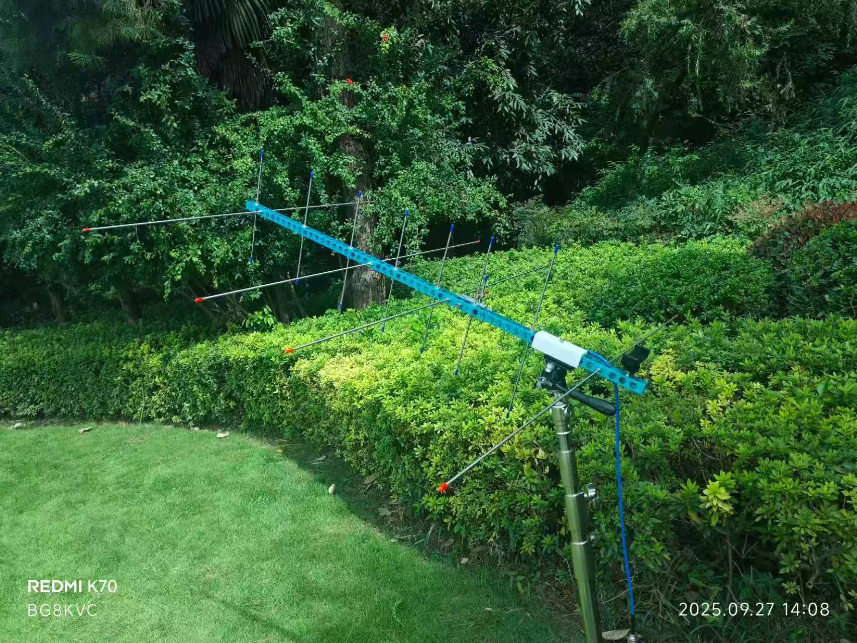 (Shipping Free)GUOHETEC U7V4 dual-band high-gain Yagi antenna for satellite communication, upper and middle relay, U band and V band, portable handheld Directional Yagi antenna